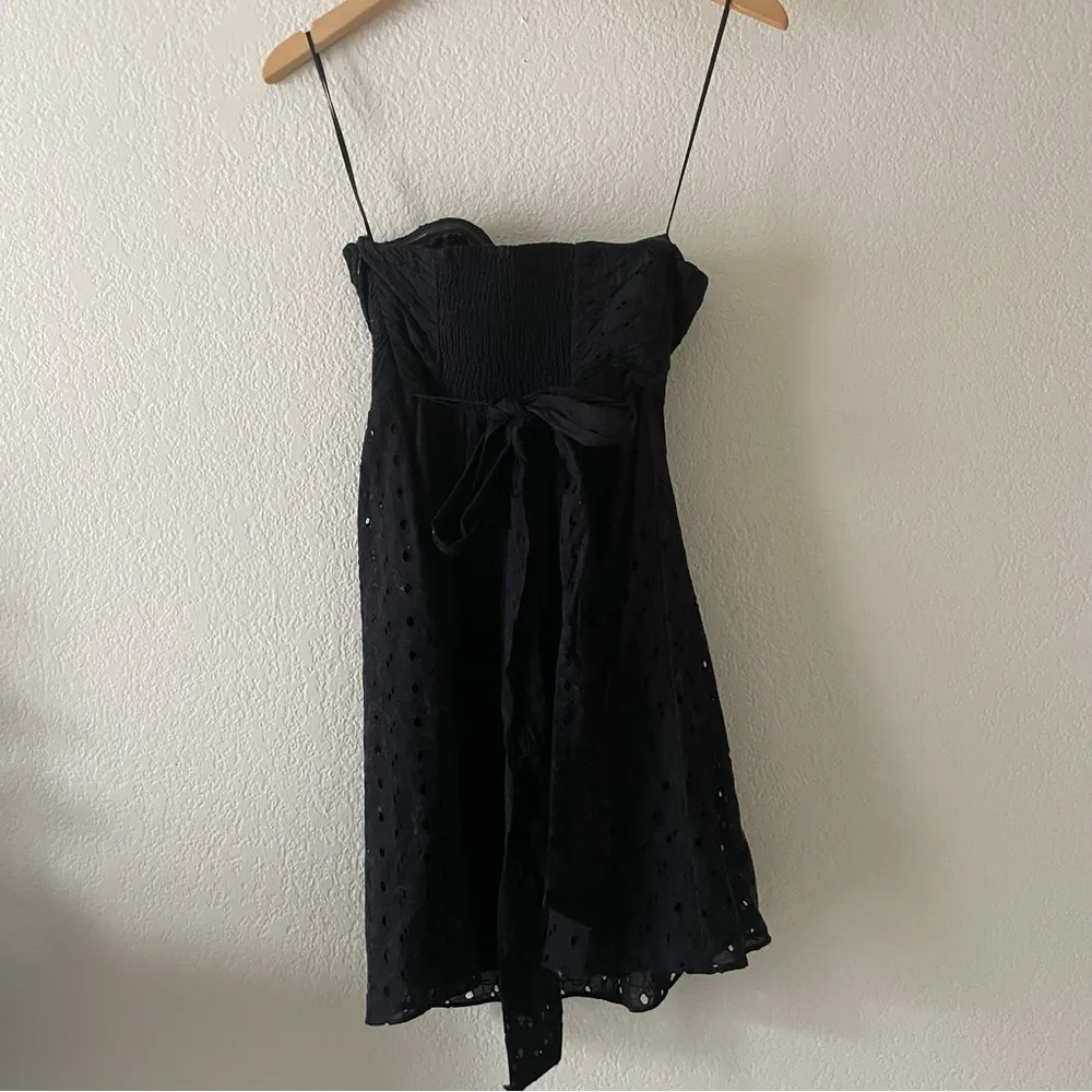 Express, black eyelet lace sweetheart strapless dress - Image 48