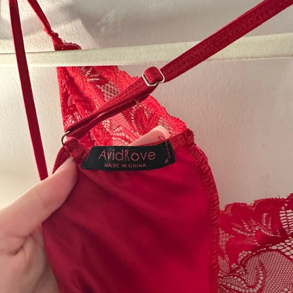 Red Slip Dress - Image 4