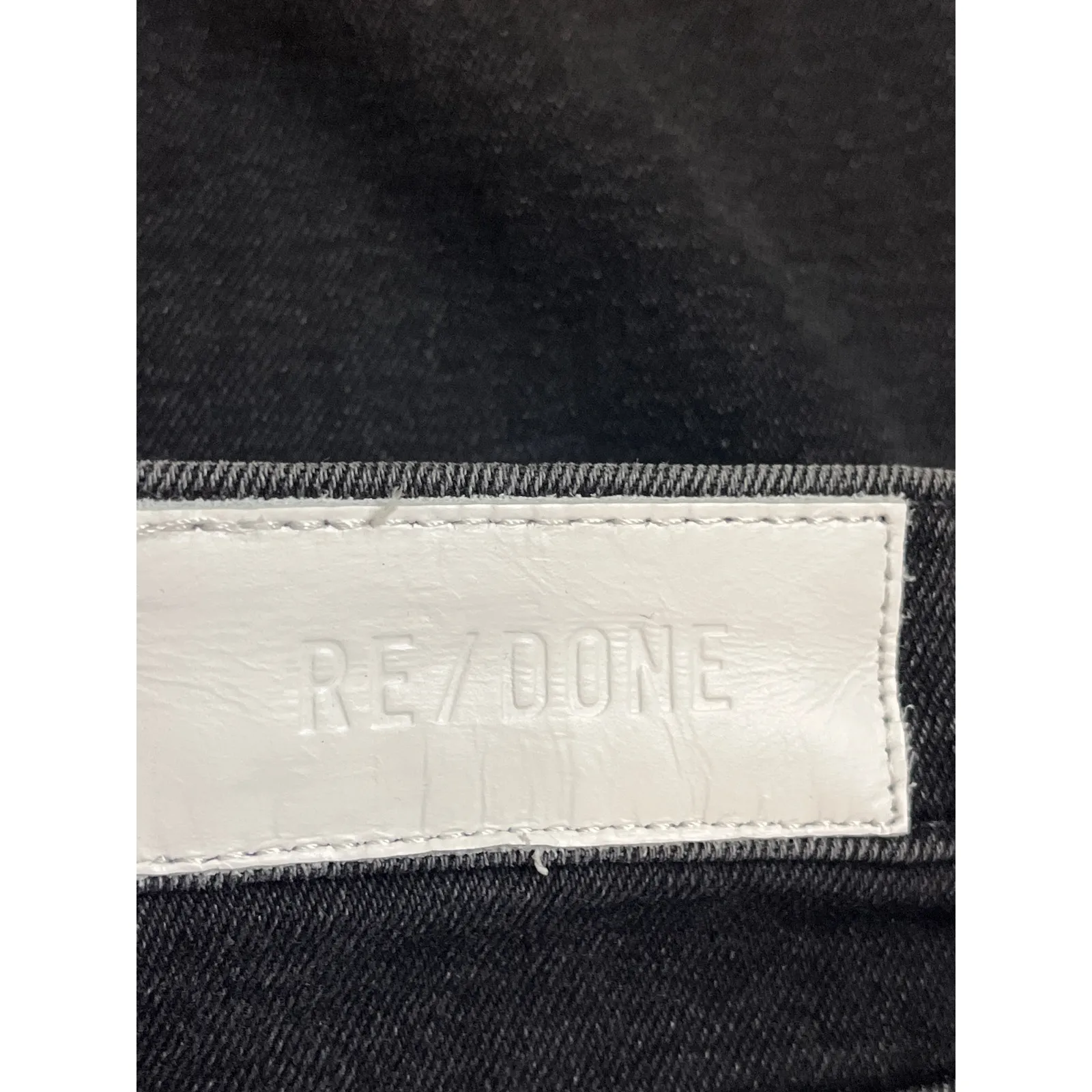 Re/Done 90’s High Rise Ankle Crop Washed Noir Jeans, size 32, MSRP $275 - Image 4