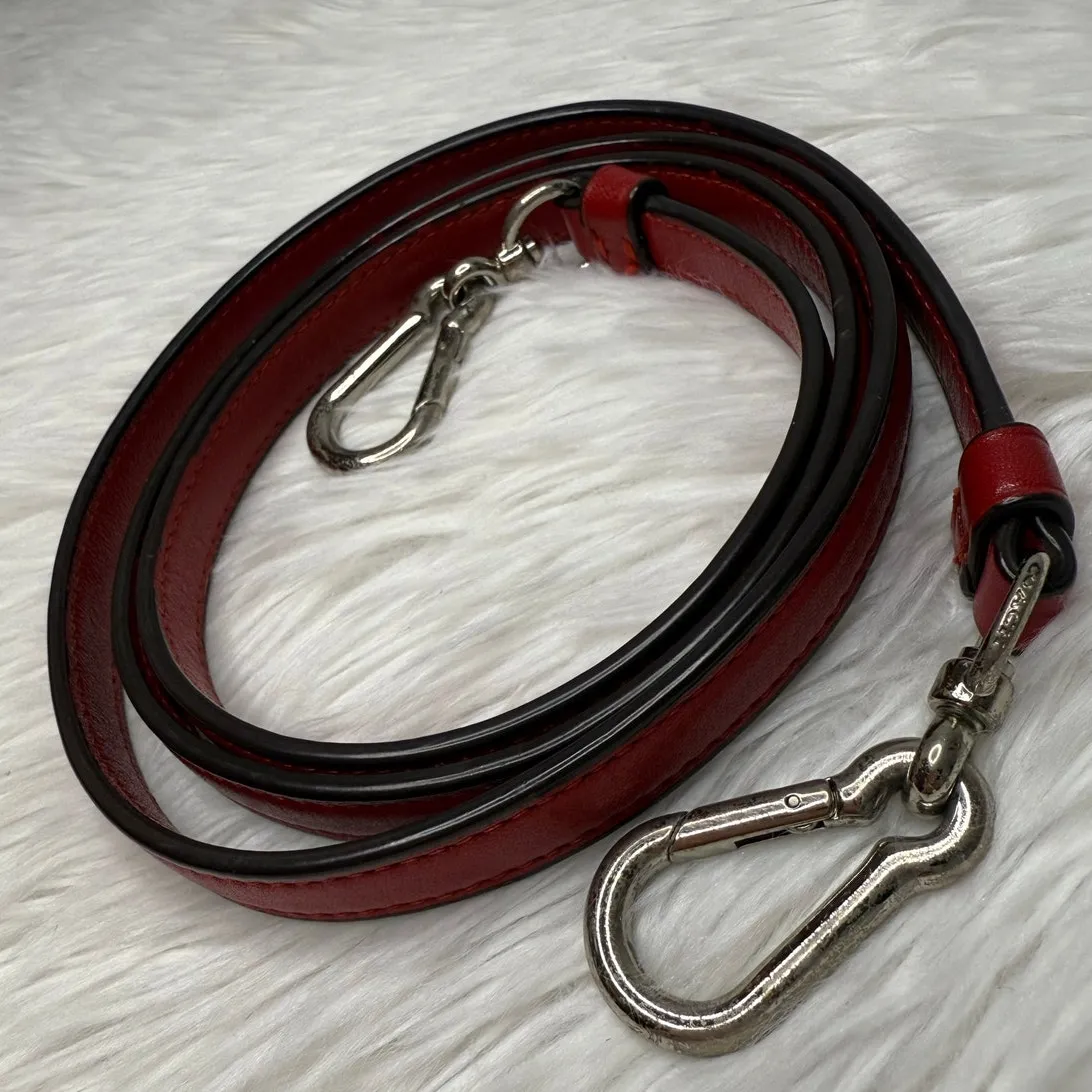 Coach  Red Silver Replacement Shoulder Strap - Image 4