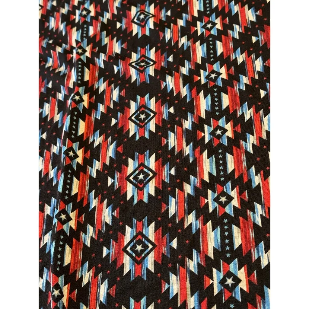 LuLaRoe Carly Hi-Lo‎ Dress Colorful Geometric Pattern Size XS Loungewear NWT - Image 9