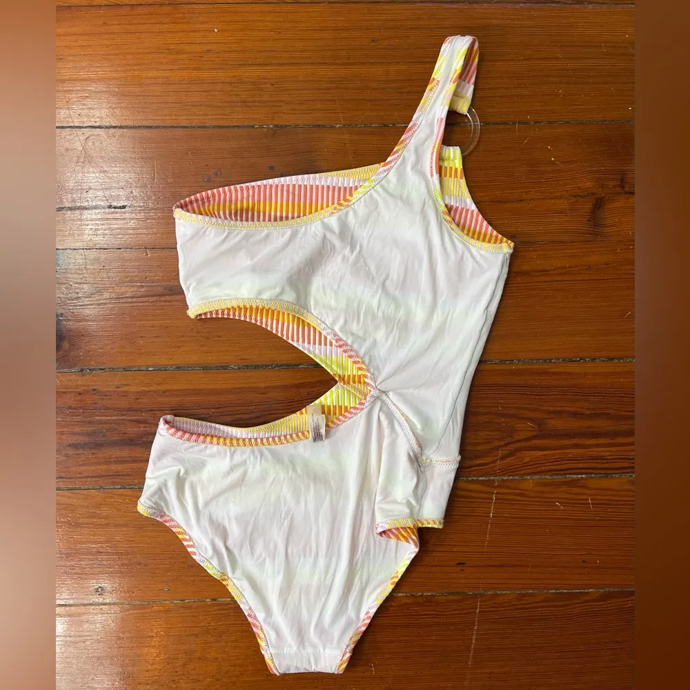 Solid & Striped Claudia Ribbed Side Cutout One Piece Swimsuit ~ Size Medium 💛🍄 - Image 9