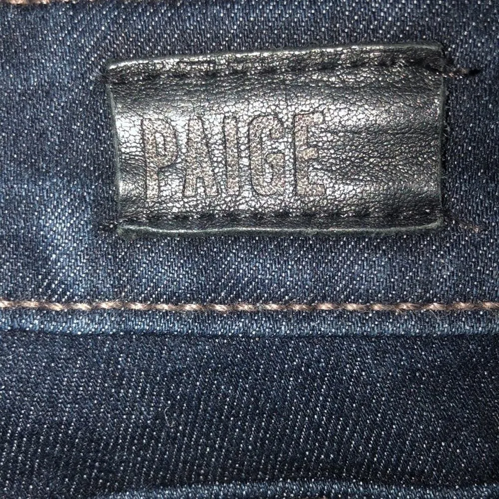 PAIGE TRANSCEND EDGEMONT MID-RISE SKINNY STRETCH DAYTON N/WHISKERS - Image 8