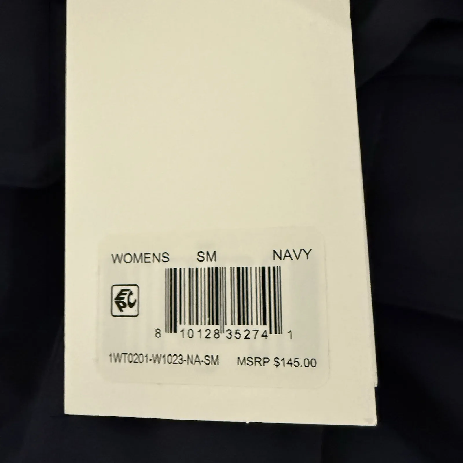 Halfdays Nan Field Jacket Womens Small Navy Blue Cargo Hiking Coat Full Zip New - Image 5