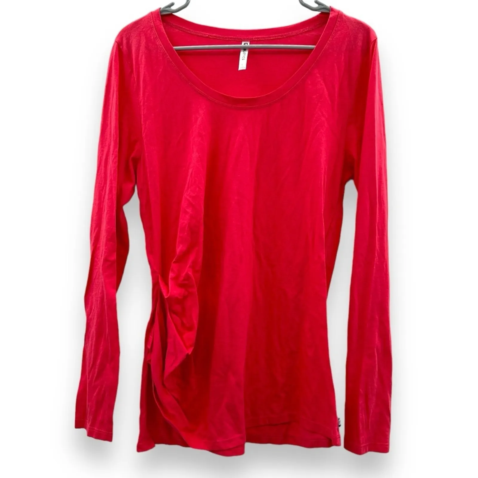 Fabletics Layla Twist Long Sleeve Tee Shirt in Horizon Pink Size‎ L - Image 2