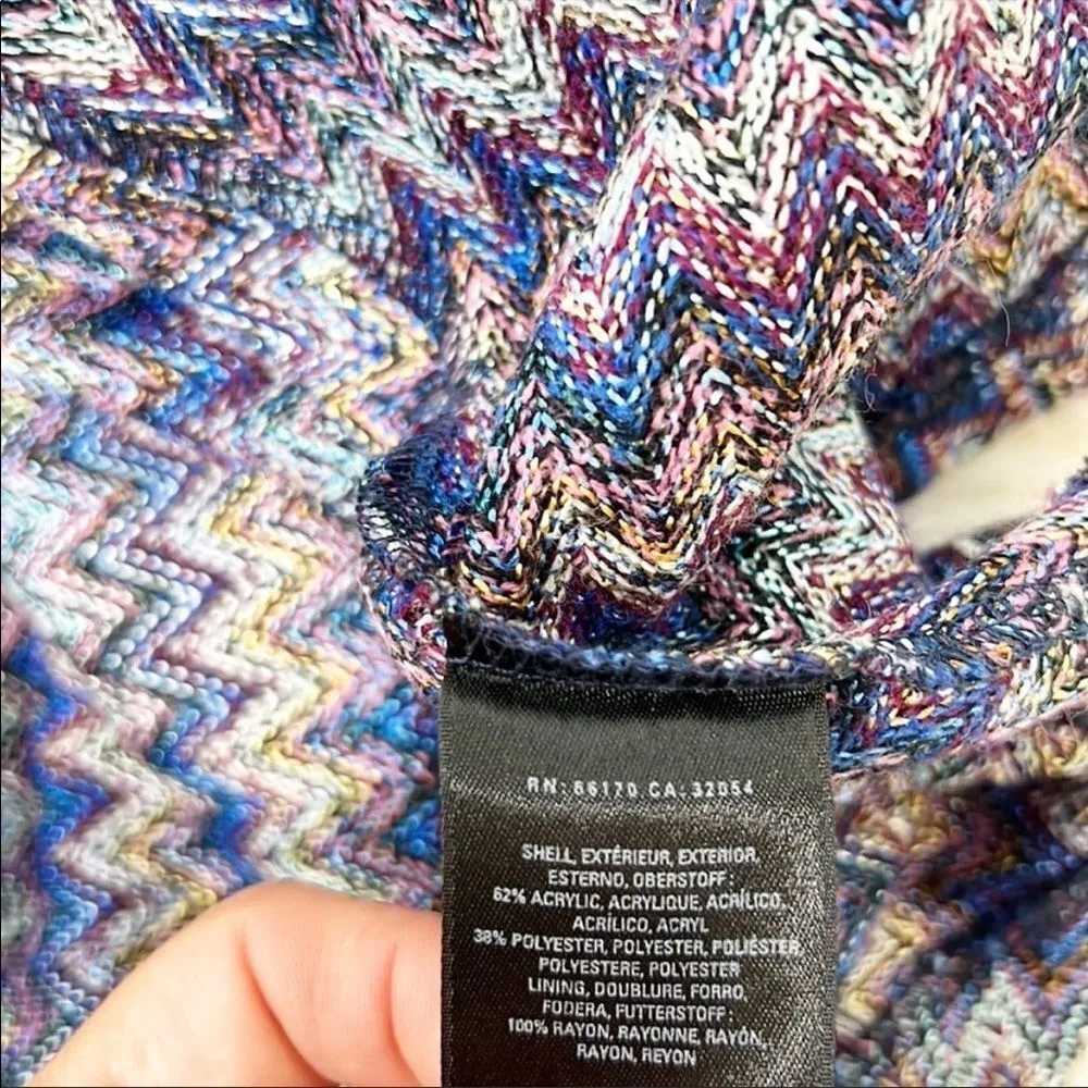 Anthro Maeve westwater chevron knit v neck dress xs - Image 11