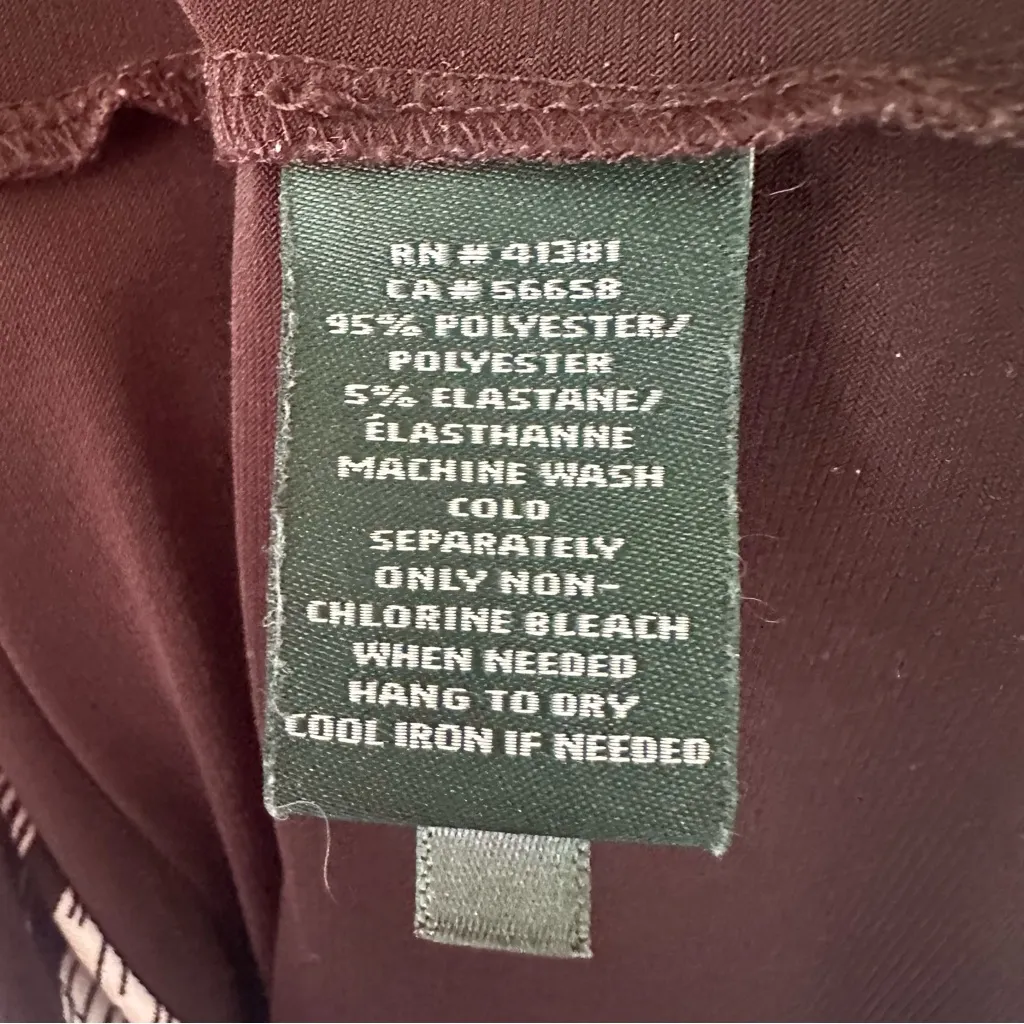 Lauren Ralph Lauren Cap Sleeve Knee Length Dress Women’s 8 Black White - Image 8