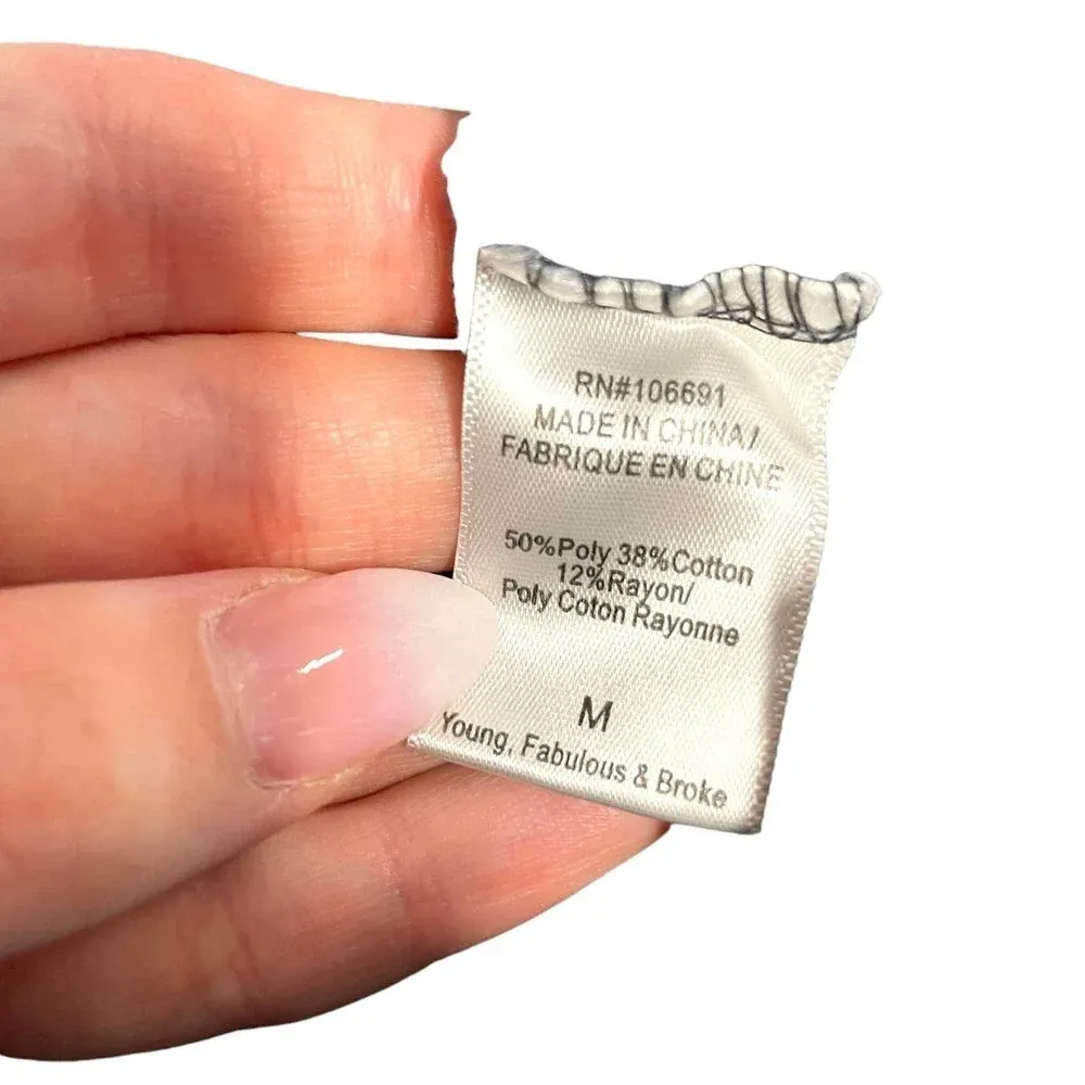 Young Fabulous & Broke Gabby Asymmetrical Tie Dye Sweater Size Medium‎ - Image 9