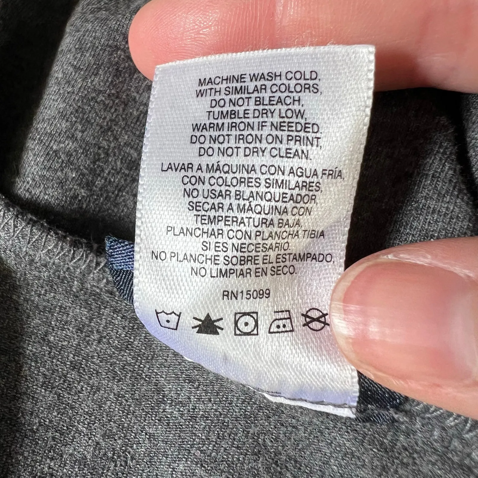 NordicTrack Womens Faux Wrap Athletic Sweatshirt Pullover Stretch Gray Large - Image 8