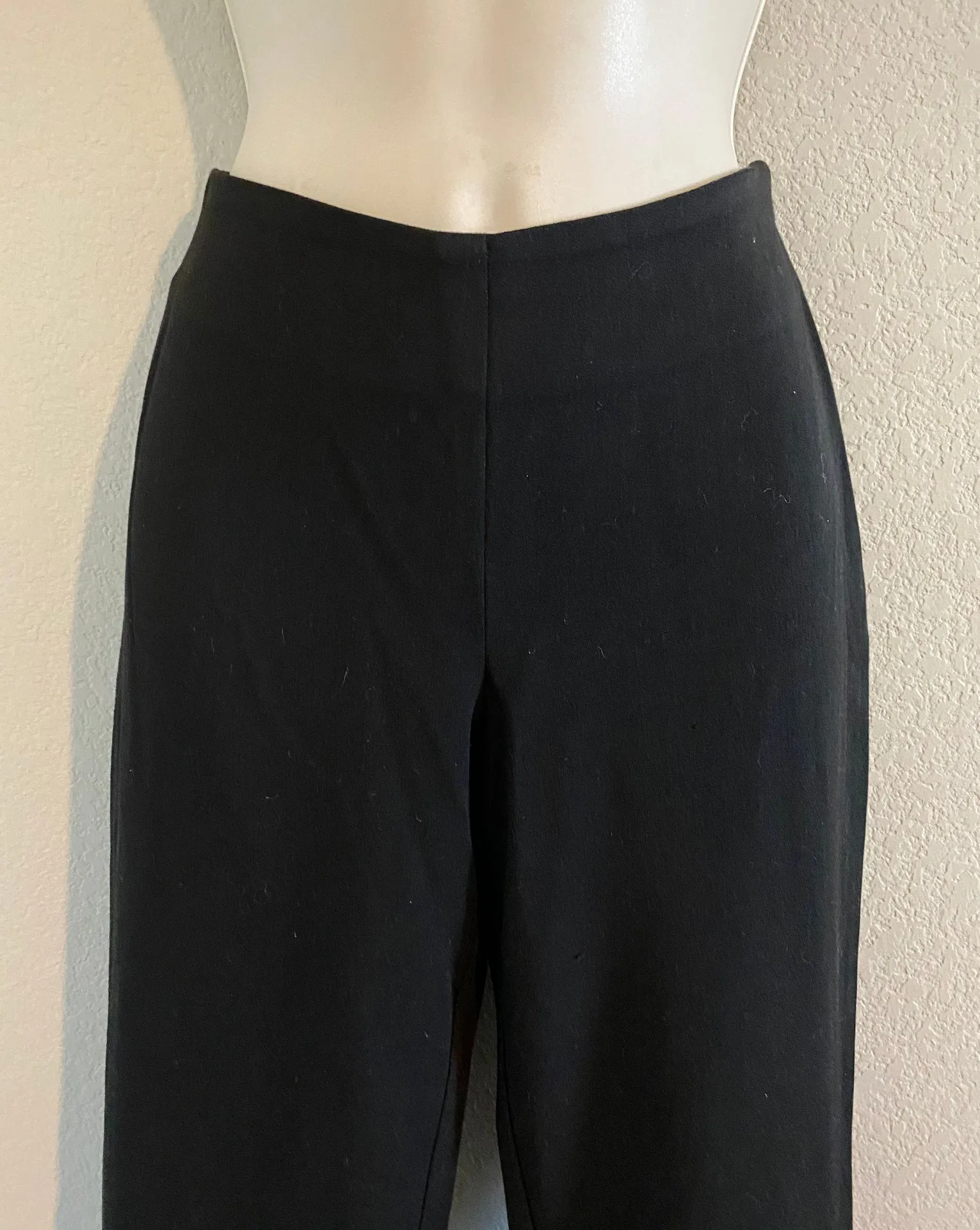 NWOT  side zip straight leg black slacks. Sz 0 - Image 3