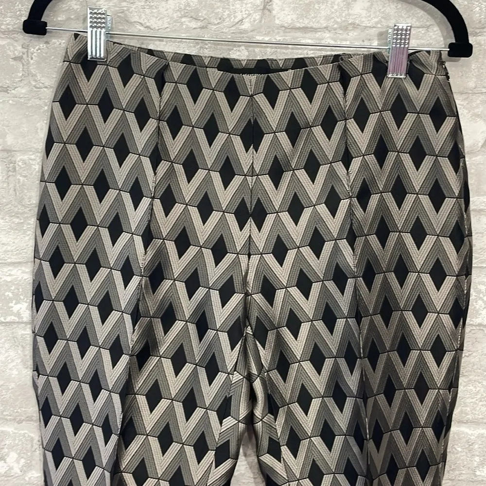 Lafayette 148 Diamond Print Tapered Pants - Image 2