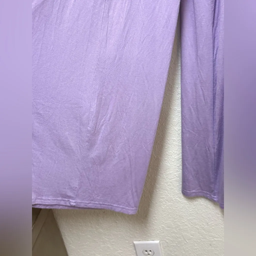 EARTHBOUND Trading Co. Lavender Wide Leg Pants Size Medium - Image 4