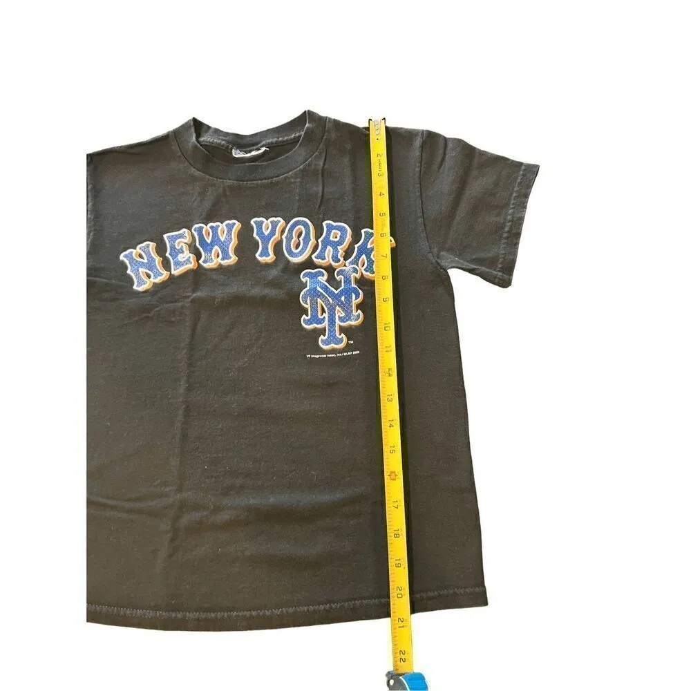 VTG 2002 New York Mets Black T - Image 7
