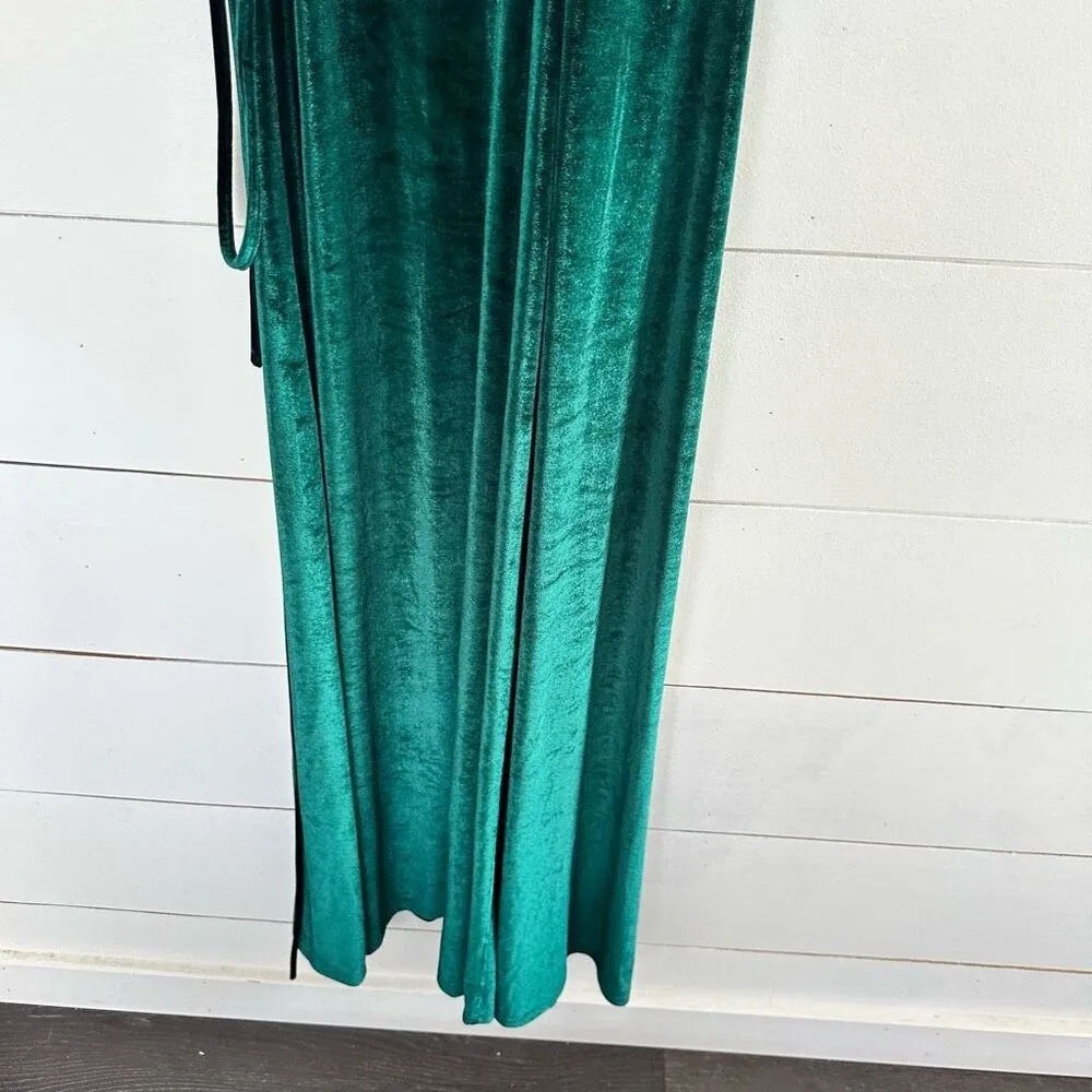 Balticborn Women’s Large Emerald AndI Wrap Dress Velvet Green - Image 6