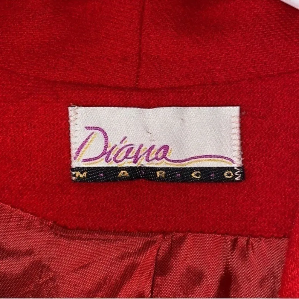 Diana Marco Red Blazer/Jacket Red Size XL - Image 5