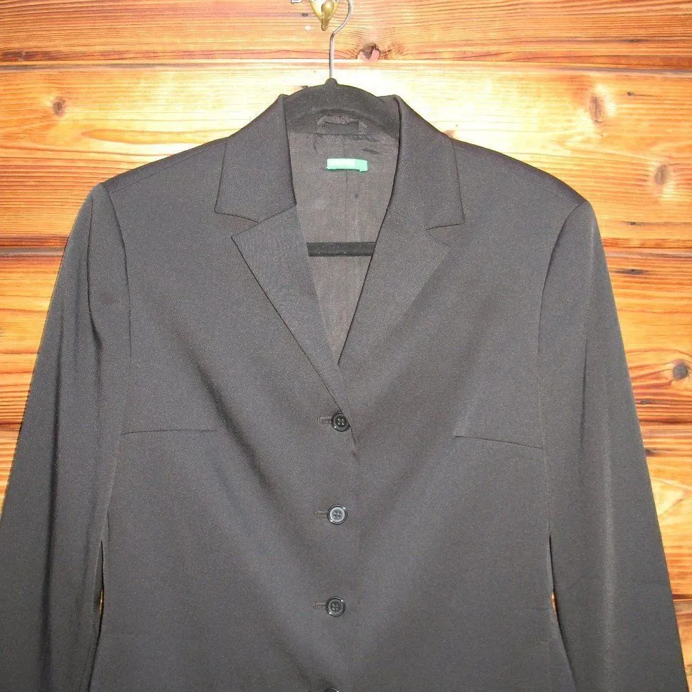 NWOT Black Classic 4 -Button Blazer Jacket Italy - Image 3
