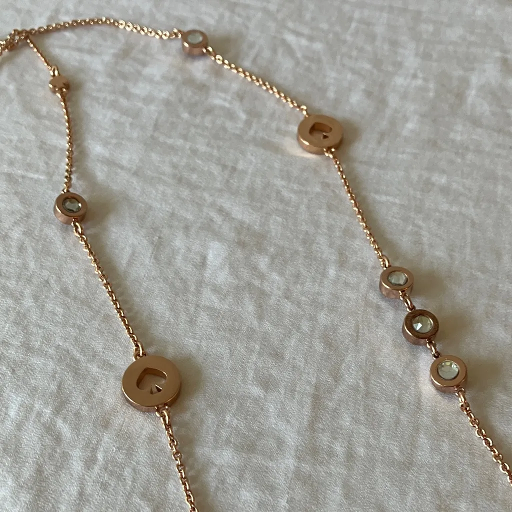 Kate Spade: Rose Gold Disc Necklace- 16” - Image 5