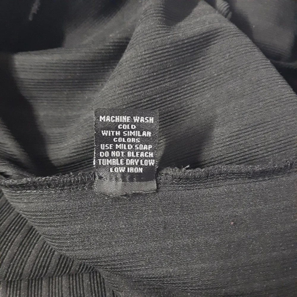 New Look Dress Women 1X Black Long Sleeve Cold Shoulder Quarter Zip Bodycon - Image 9