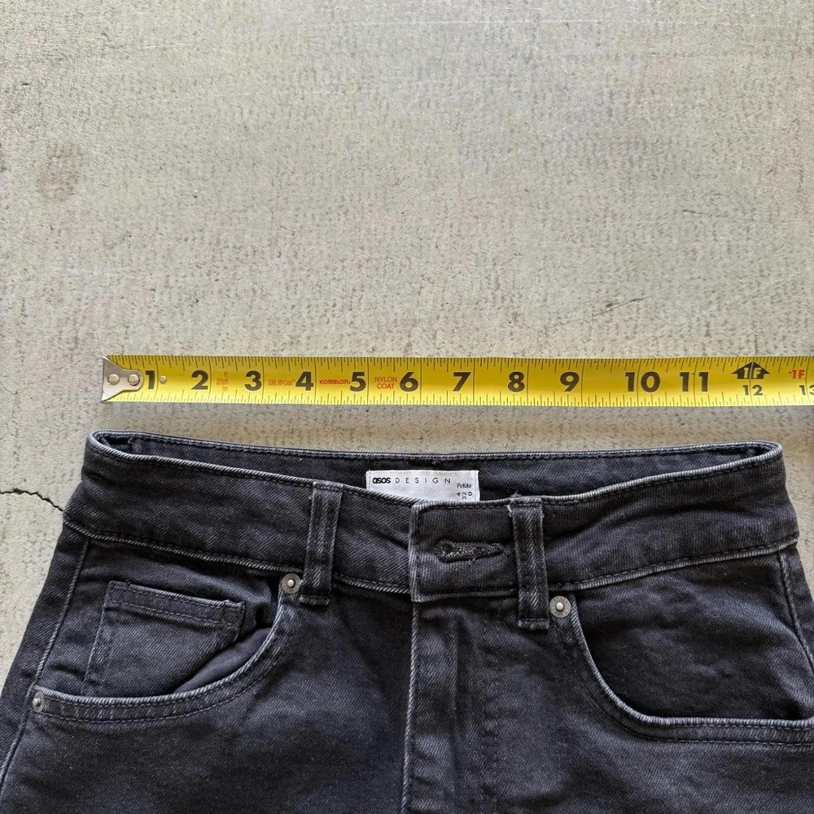 ASOS / ASOS DESIGN Petite denim maxi skirt with split hem - Image 8