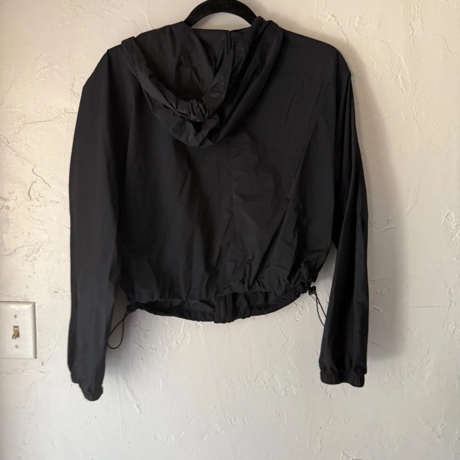 All In Motion Black Hooded Lightweight Zip Up Active Jacket Size Small Athletic - Image 6