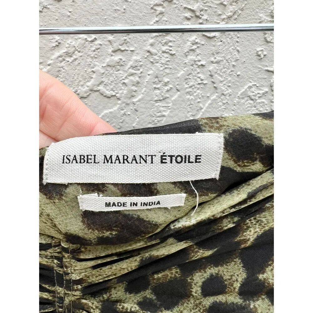 Isabel Marant Etoile Leopard Cameron Tank Skirt Set Black Womens Top US6 Skirt 8 Size M - Image 12