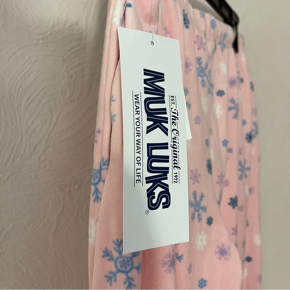 Muk Luks Pink Pajama Pants Cozy Intimates Sleepwear Size M - Image 3