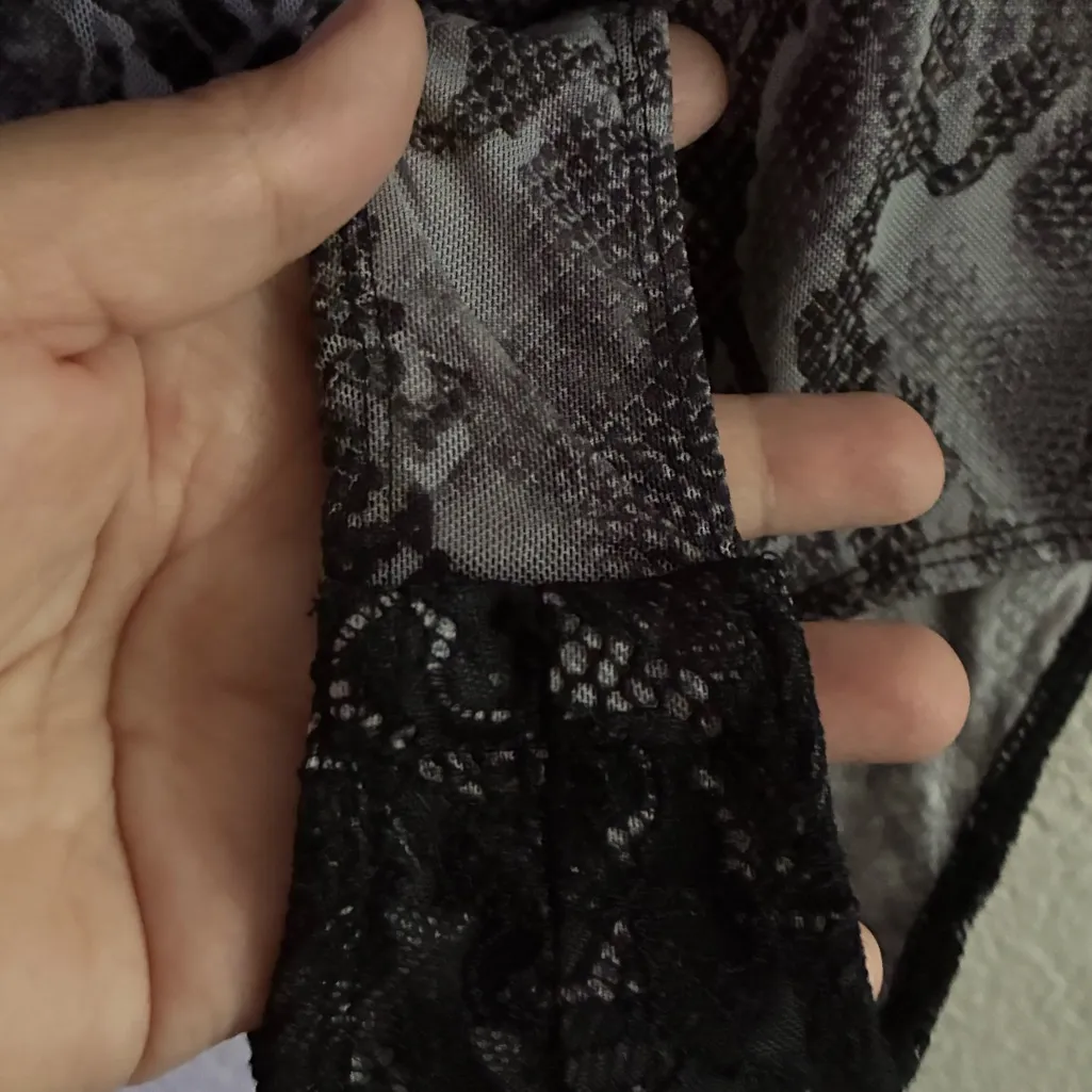 Dance & Marvel Snake Black Lace Bustier Bodysuit Top S - Image 12