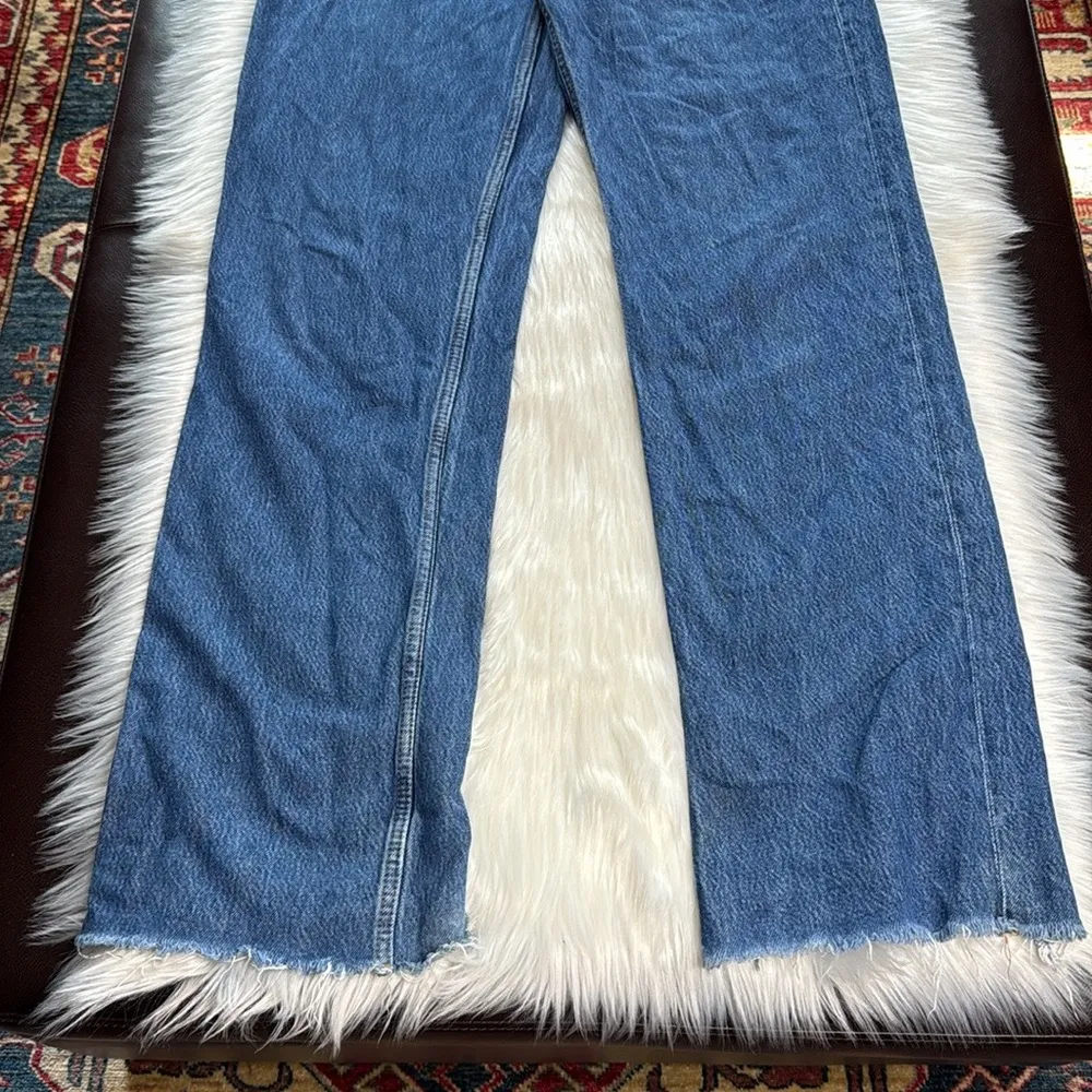 Zara 90’s Full Length Medium Blue Jeans - Image 6