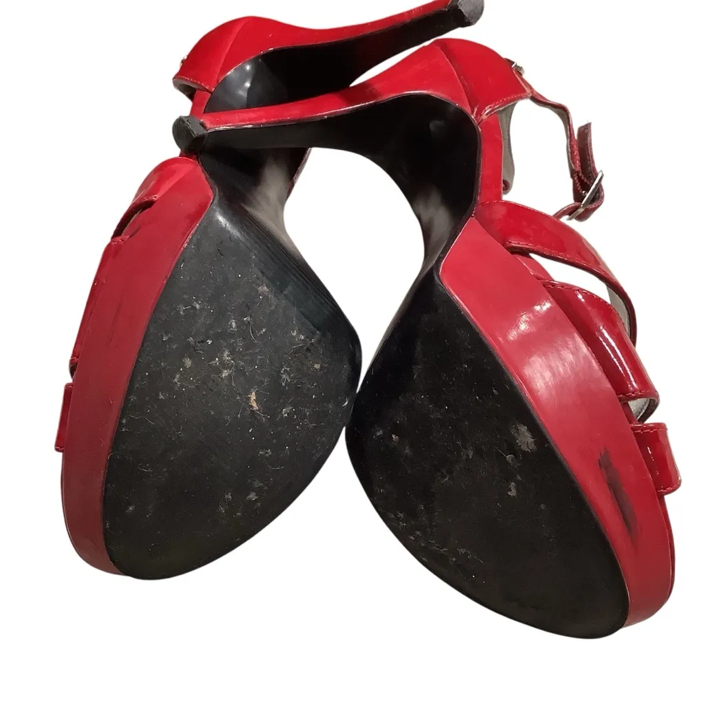 Guess Strappy Sexy Red Heels - Image 5