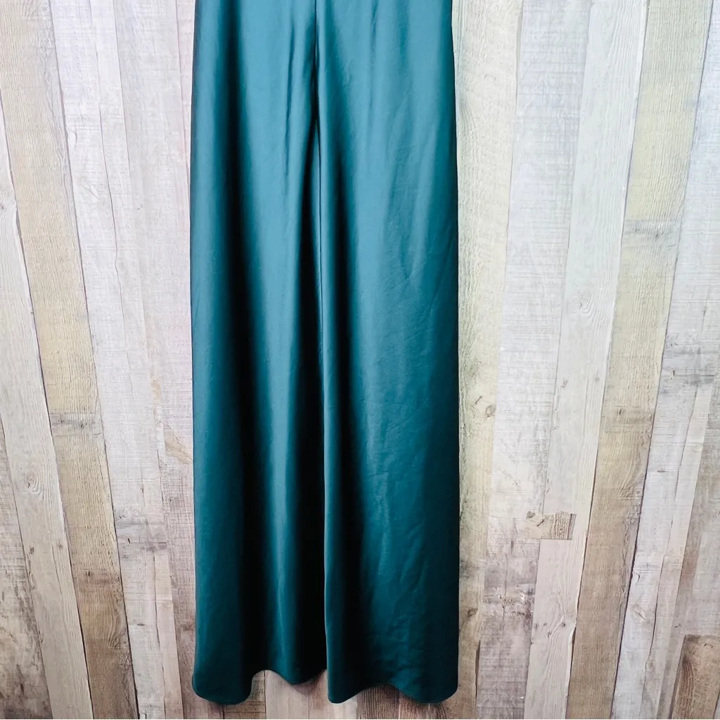 Lauren Ralph Lauren Dress Dark Fern Size 8 Sleeveless V-Neck Full Length Dress - Image 8