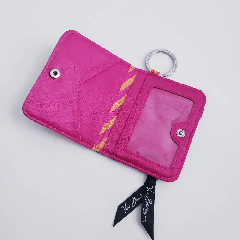 Vera Bradley Floral Fabric Mini Coin Purse License Holder Keychain Accessory - Image 6