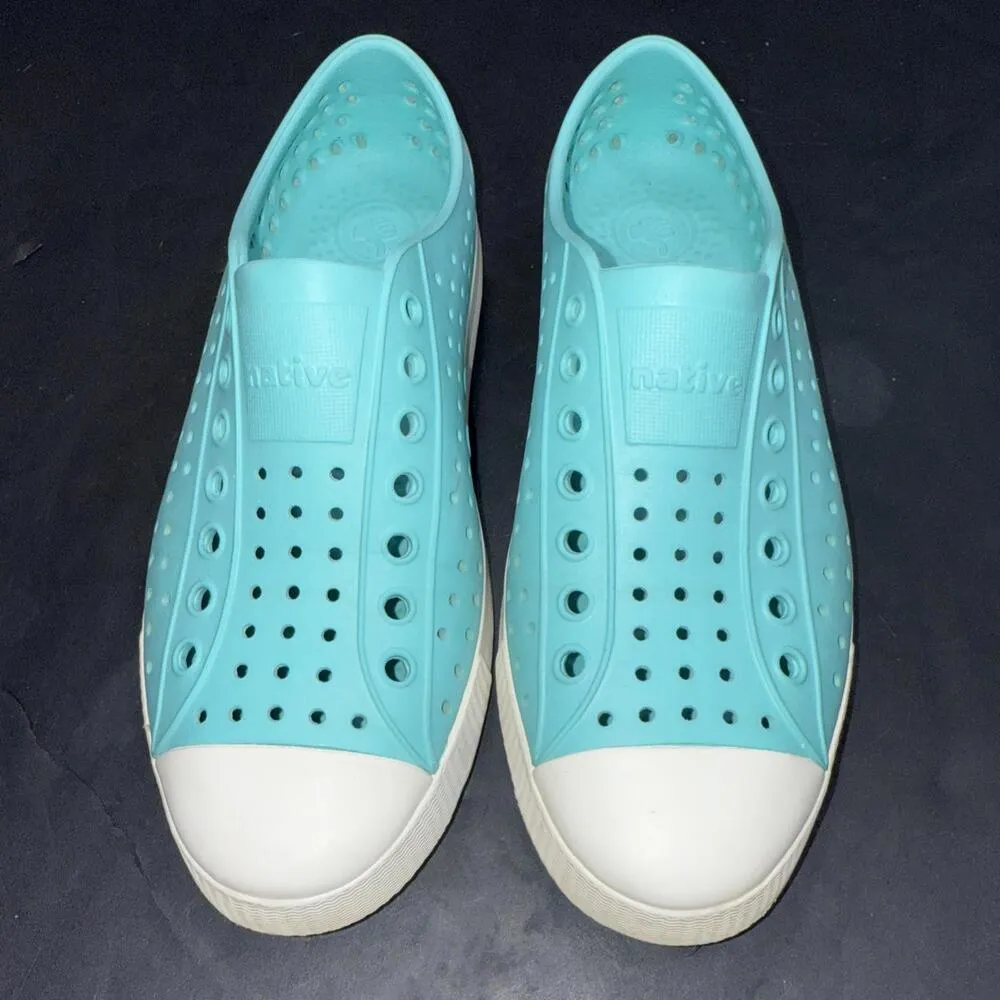 Native Adult Unisex Jefferson Waterproof Outdoor Aqua Blue Slip - Image 8