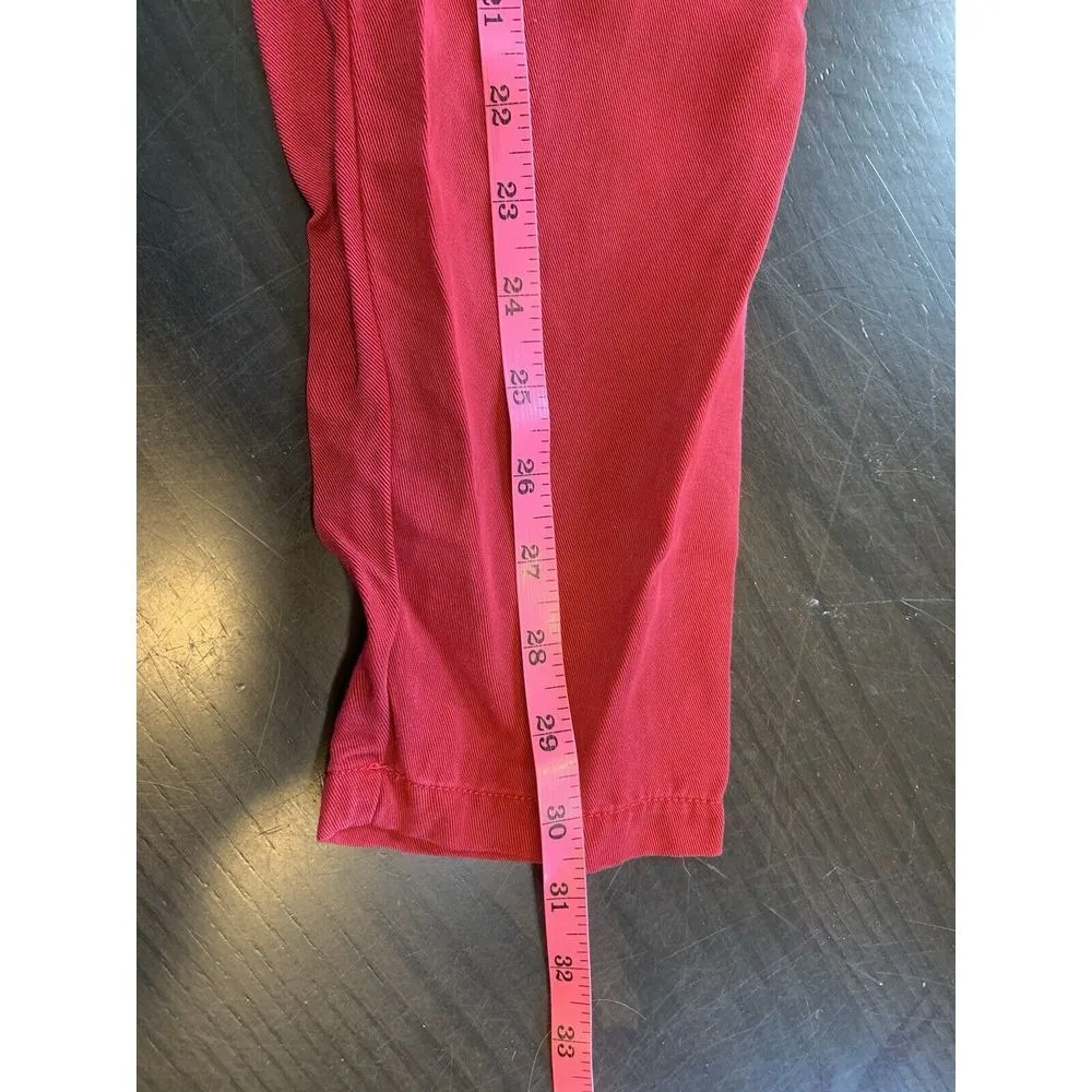 Click Color Me Tencel Women Medium Lagenlook Church Christmas Holiday Top Office Red - Image 12