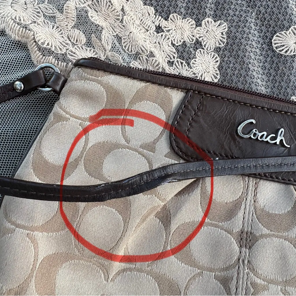 Coach Tan Signature Pleated Wristlet
FIRM ON PRICE - Image 12