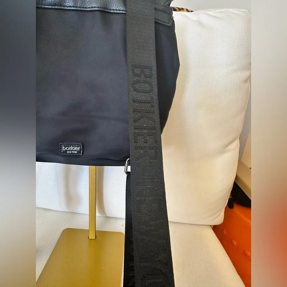 BOTKIER TRIGGER MINI BLACK NYLON LEATHER BACKPACK - Image 5