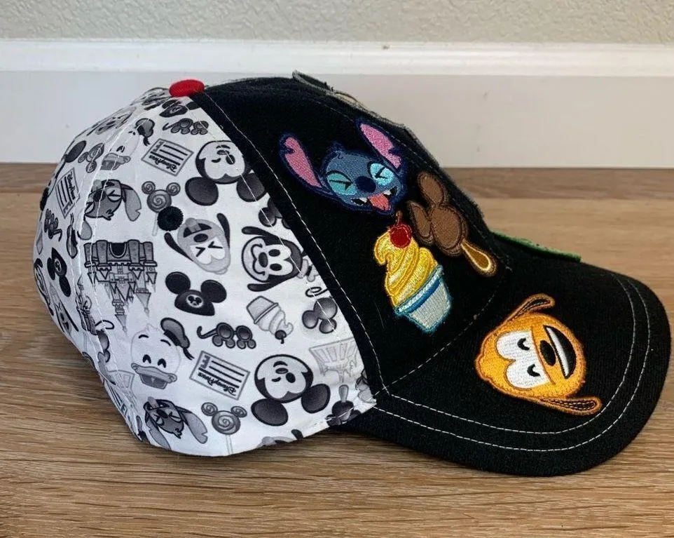 Disney Parks Unisex Patch Emoji Adjustable Snapback Hat - Image 5