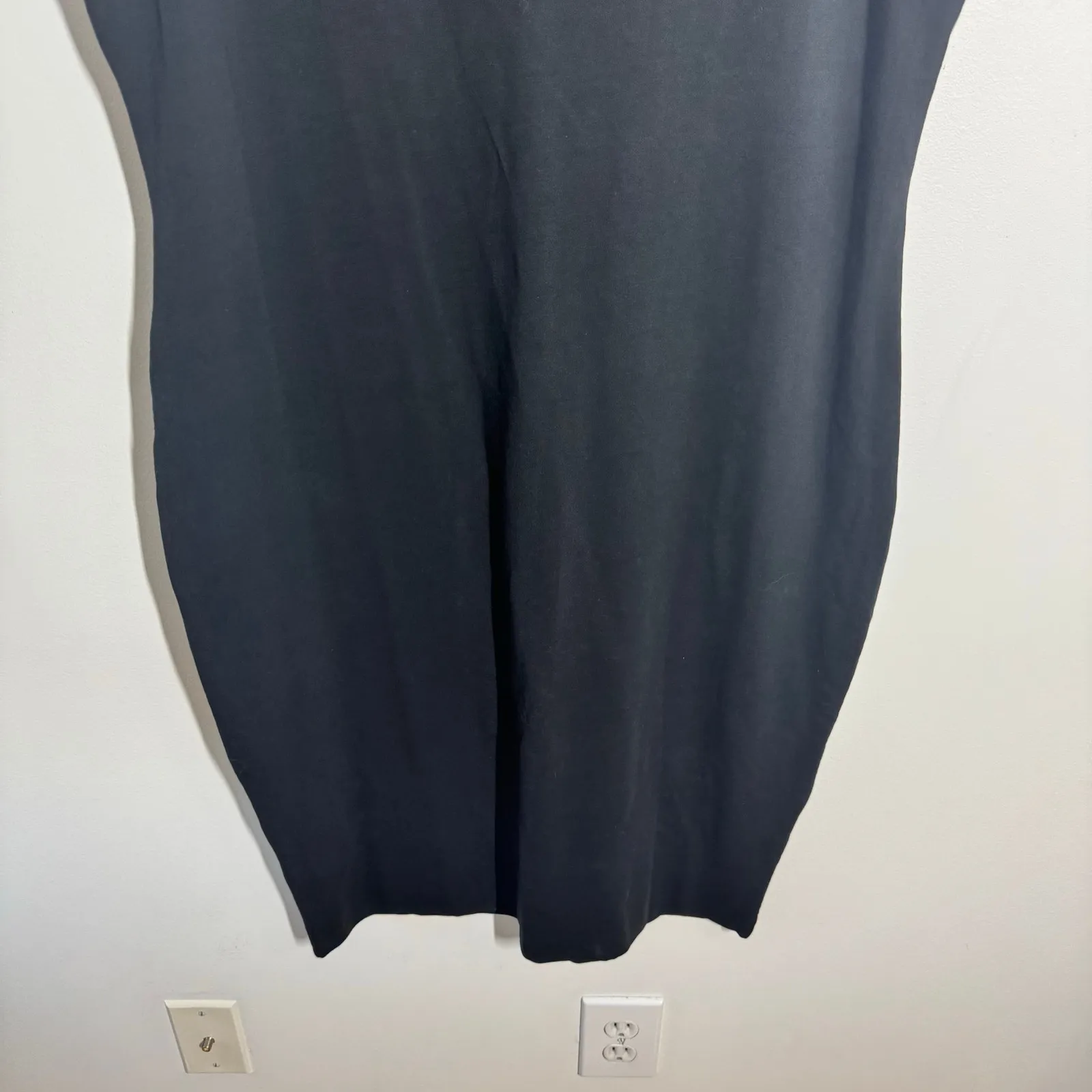 Peruvian Connection Dress Women XL Black Pima Cotton Lagenlook Minimal Modest - Image 6