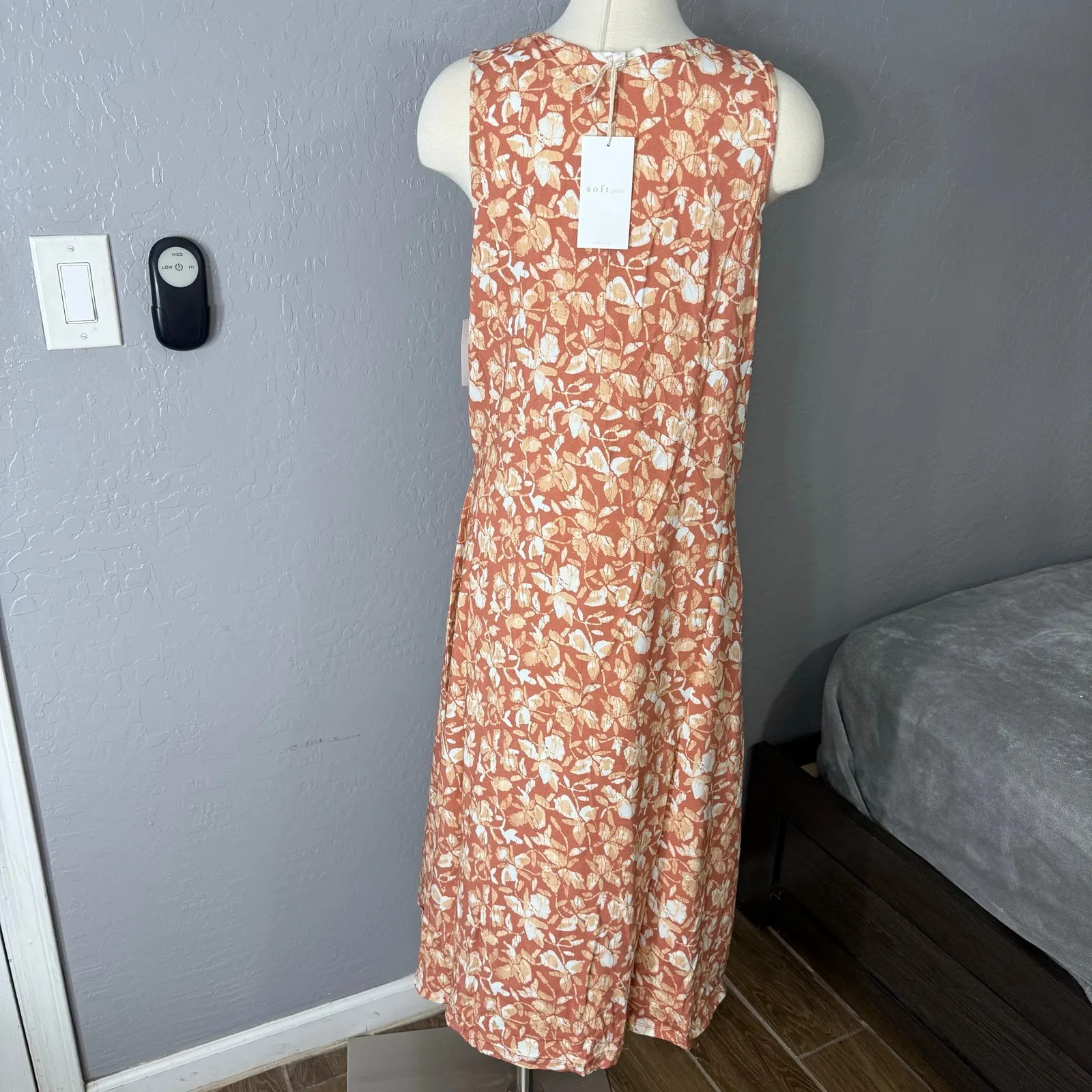 Soft Joie Elliot Floral Midi Dress Womens Plus 1X, Pink 10434201 - Image 2