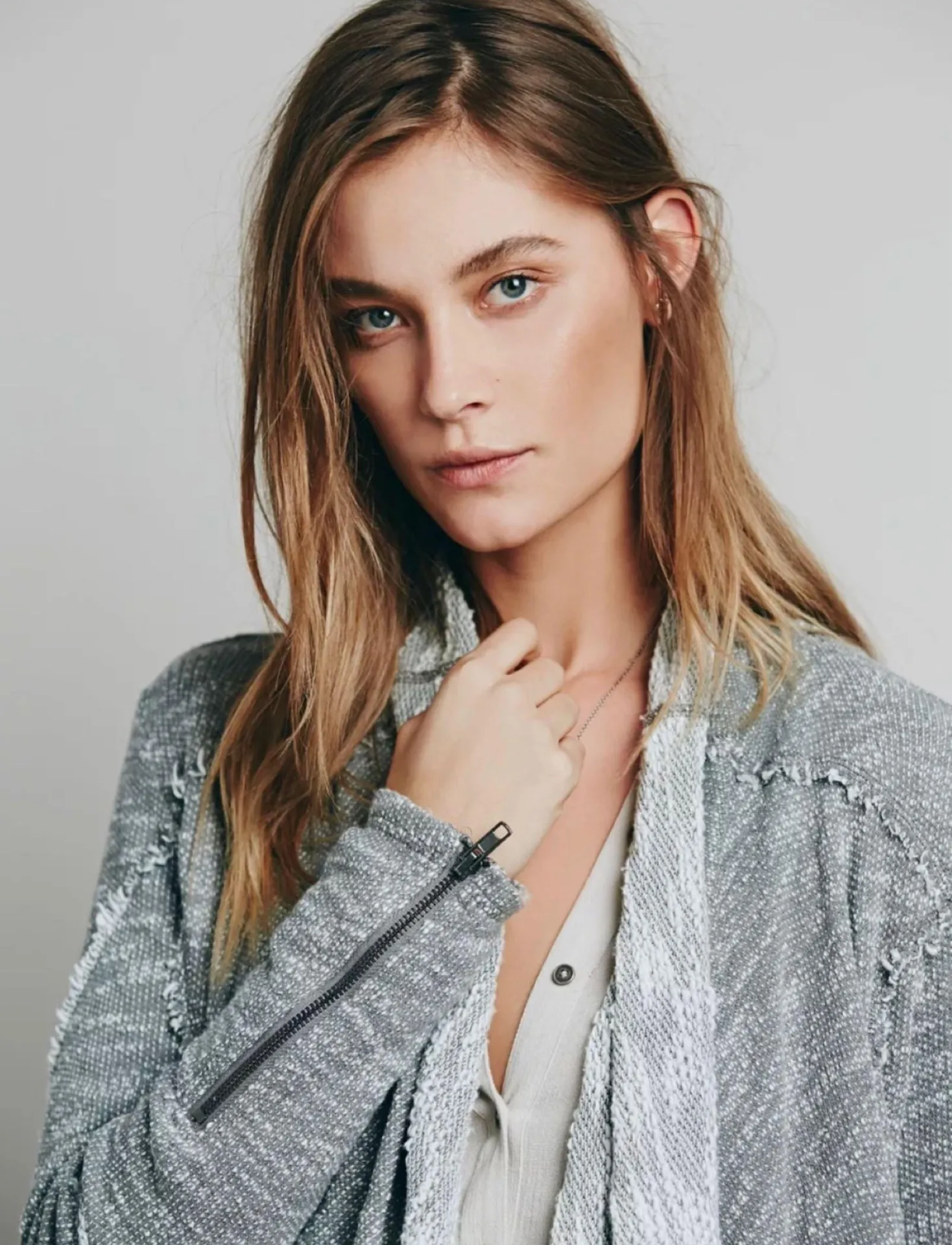 In The Loop Open Front Draped Cardigan - Image 3