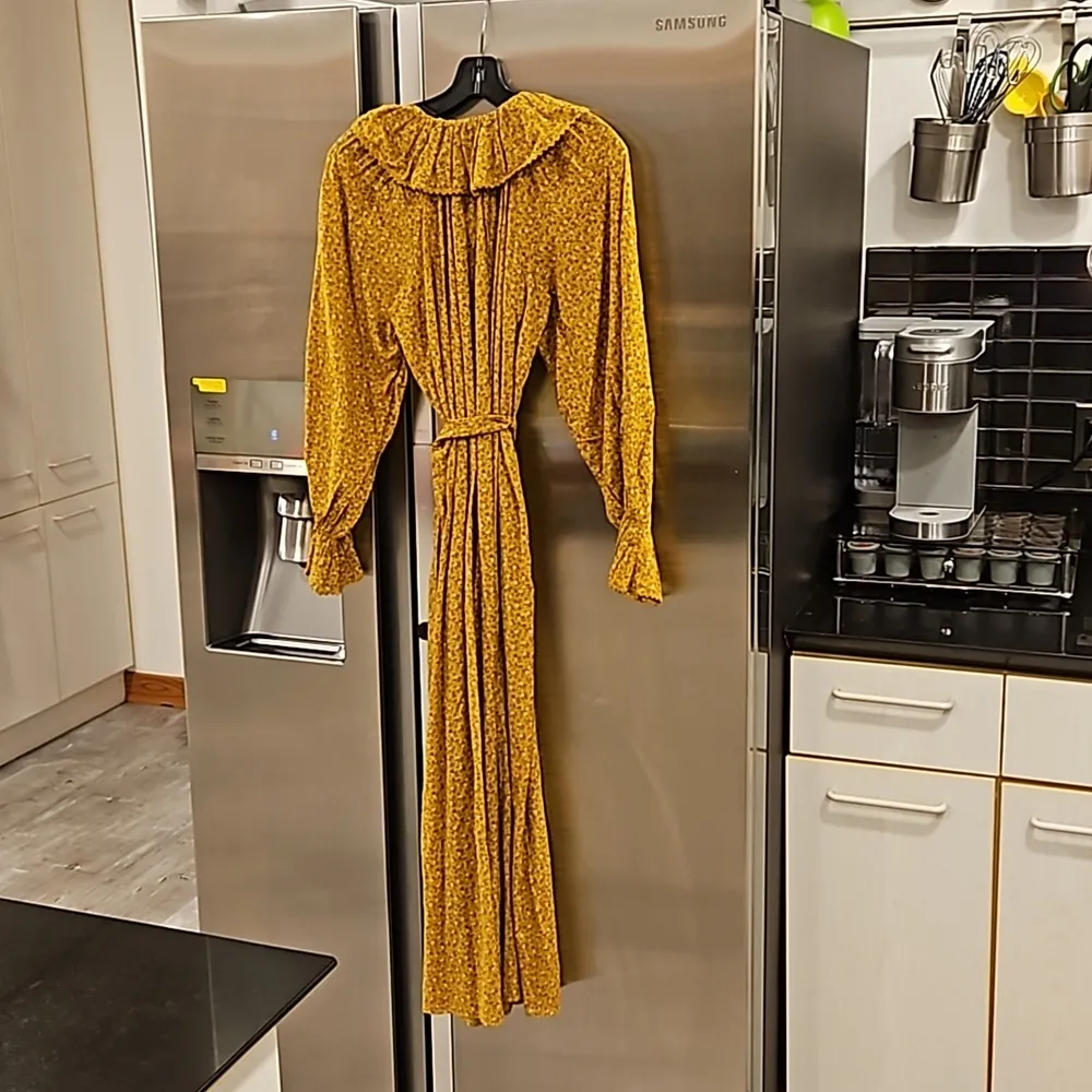 💕DOEN💕 Rory Dress ~ Peter Pan Collar Sunsoaked Foothills Floral Print XXS NWOT Yellow - Image 12