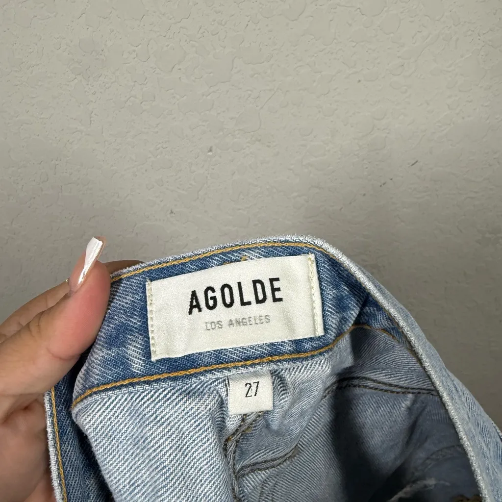 AGOLDE Parker Vintage Cut Off Shorts In Swapmeet Size 27 - Image 8