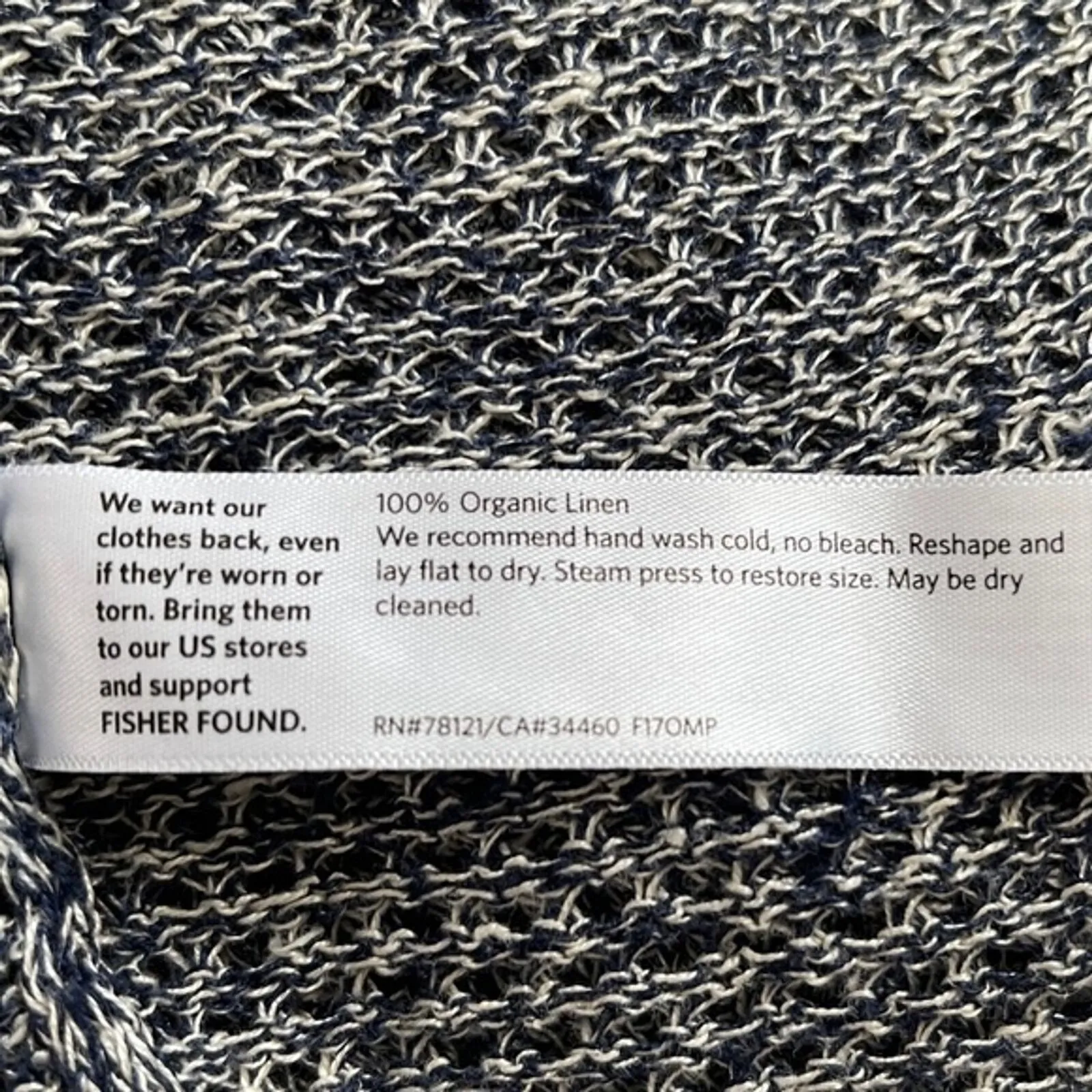 Eileen Fisher Cardigan Sweater M‎ Organic Linen Minimalist Quiet Luxury Neutral - Image 7