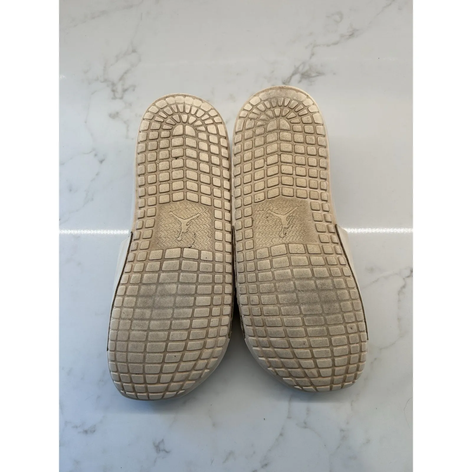 Nike Air Jordan Womens Sandals Slip On Slides CZ8027-201‎ White Jumpman Size 8 - Image 6