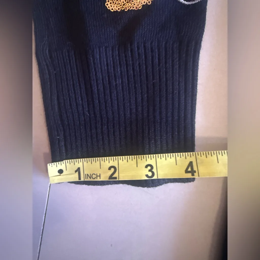 Tipsy Elves Black Christmas Lights Sequin Sweater Dress size L knit Size L - Image 9