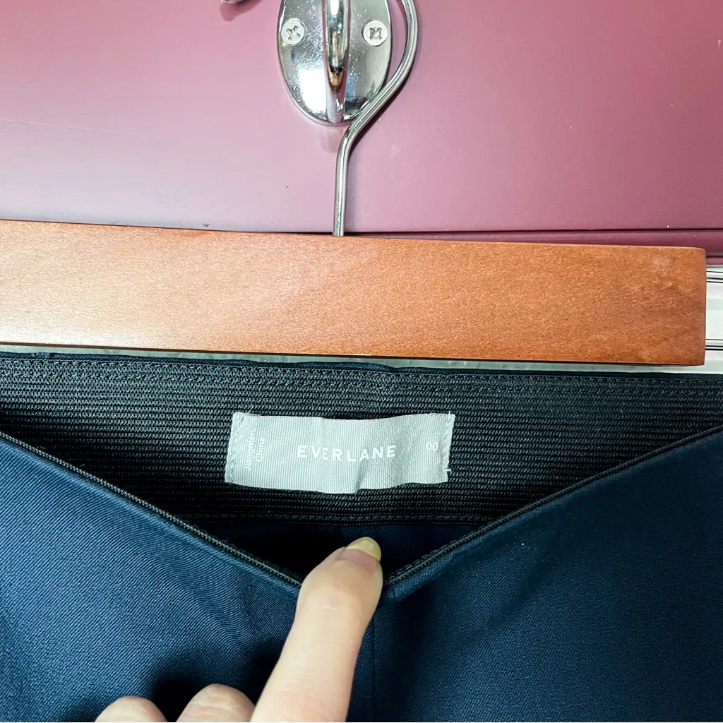 NWOT Everlane Side Zip Stretch Cotton Pant Size 00 - Image 6