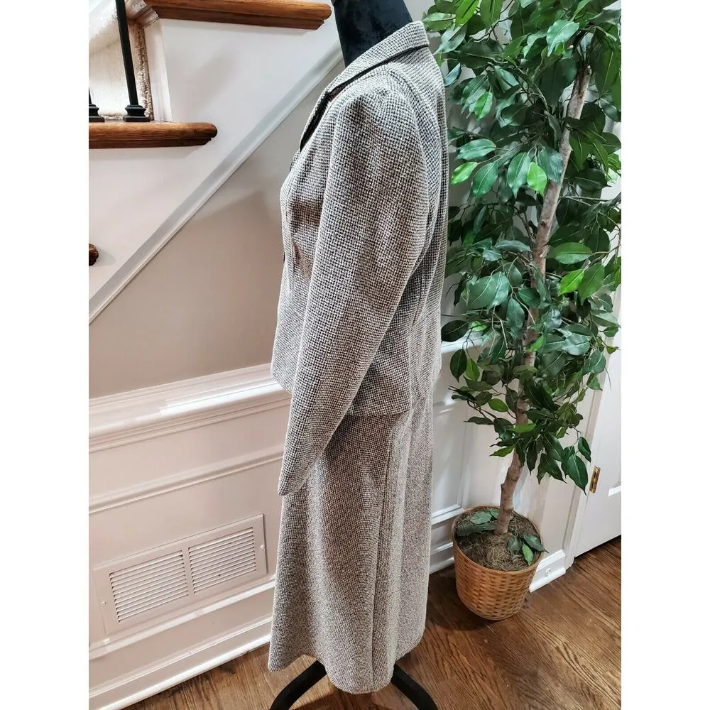 Vintage Miss Dorby Gray Polyester Single Breasted Jacket & Skirt 2 Piece Suit 10 - Image 3