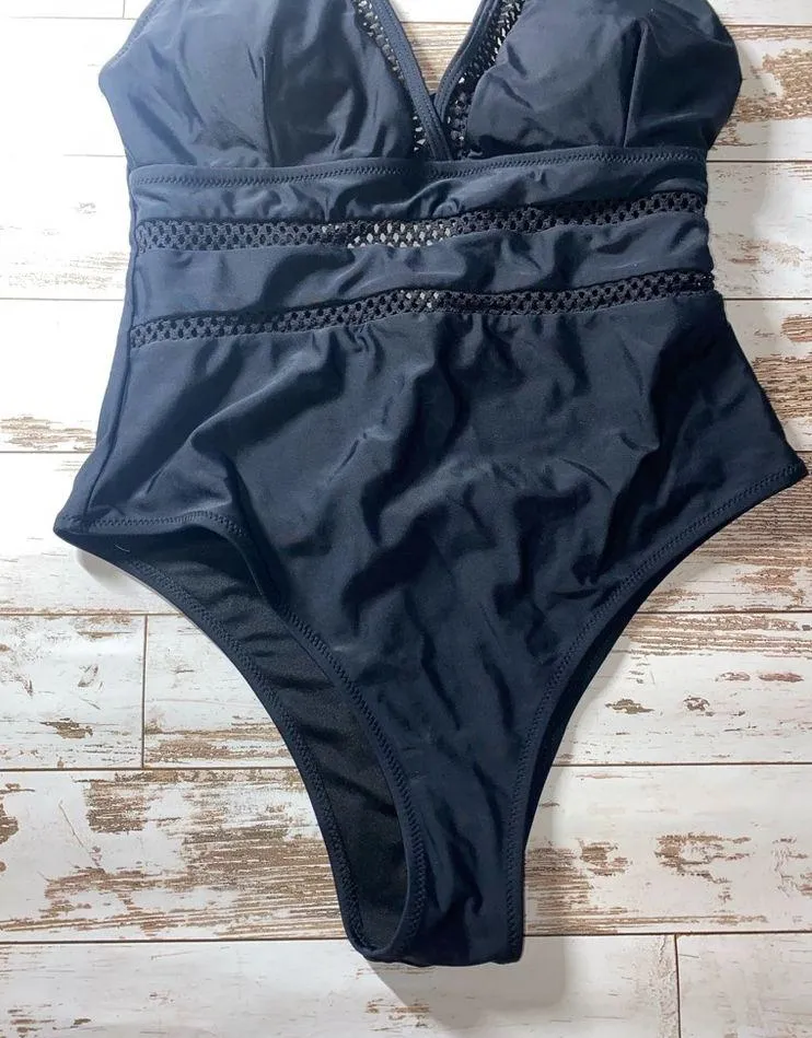 One Piece Swimsuit Black Size M - Image 3