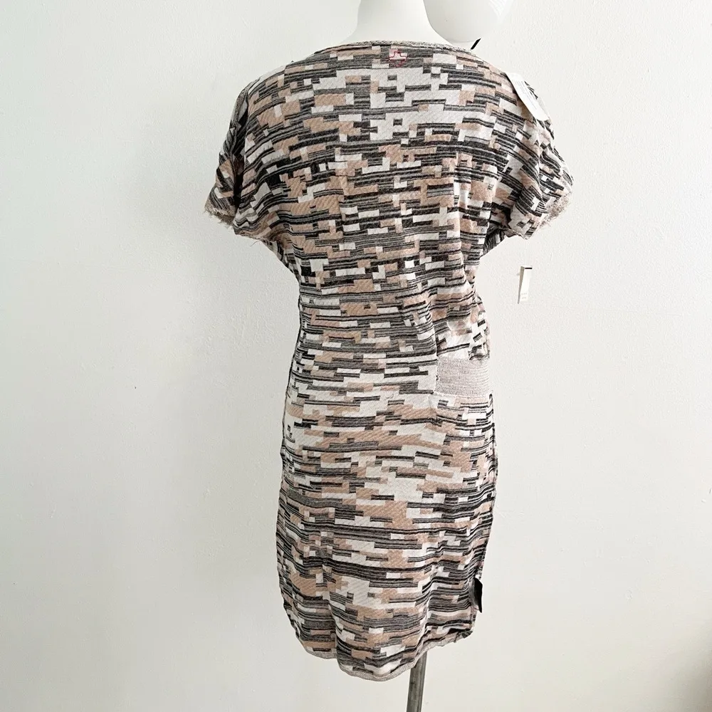 AF Vandevorst CASHMERE WOOL Dress linen LARGE Reversible beige NWT Tan - Image 5