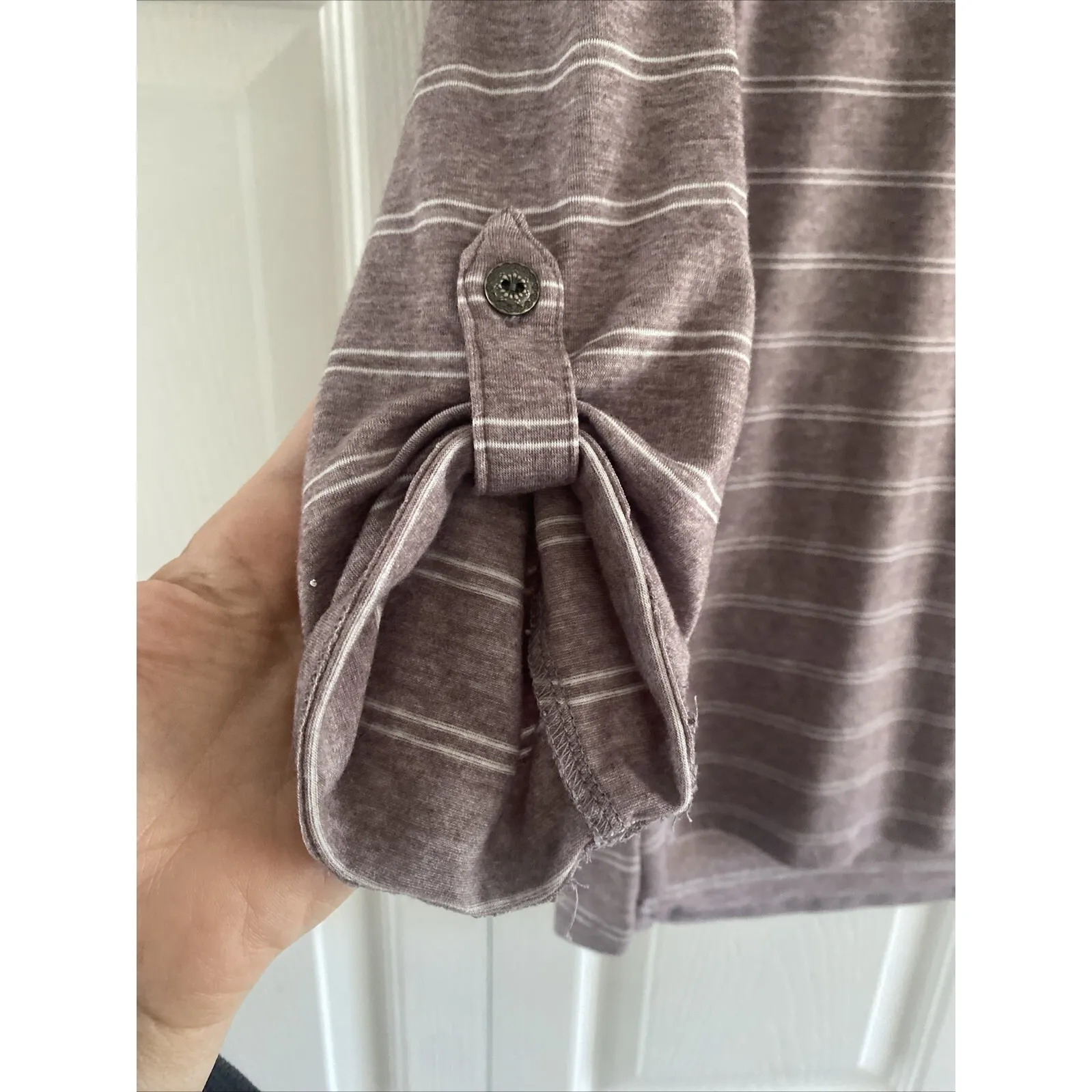 KUHL Women's Size XL Brown Striped Long Sleeve Top Outdoor Camping Gorpcore - Image 3