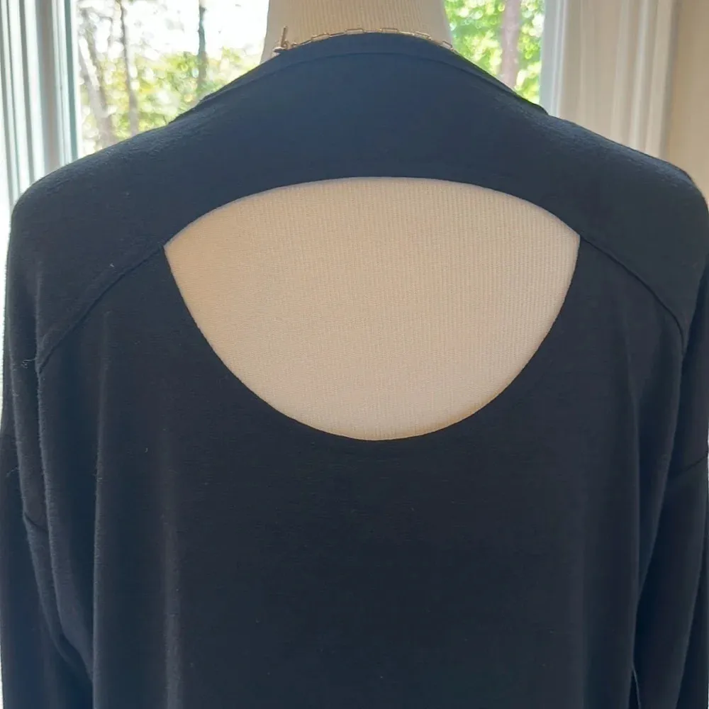 Rag & Bone ~ Gorgeous Open-Back Black Sweater, Size Small - Image 5